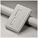 Portacarte Magnetico In Pelle Pu Compatibile Con Magsafe - Portafoglio Sottile Con Cinturino Da Dito Grey+white - Foto miniatura 1