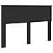Testiera con testiera Rovere Nero 140 cm Legno multistrato - Foto miniatura 1