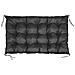Cuscino da giardino 120x80 cm impermeabile nero per panca in pallet - Foto miniatura 1