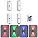 Lampada Da Parete Ambientale A Doppia Testa Con Sensore Di Movimento 4-pack — Telecomando, Montaggio Magnetico, Illuminazione Su E Giù, Led 116 Colori White - Foto miniatura 1