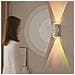 Lampada Da Parete Ambientale A Doppia Testa Con Sensore Di Movimento 4-pack — Telecomando, Montaggio Magnetico, Illuminazione Su E Giù, Led 116 Colori White - Foto miniatura 2