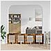 Cancello per cani con supporti 4 pcs Rovere Fumo 60 x 60 cm - Foto miniatura 3