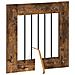 Cancello per cani con supporti 4 pcs Rovere Fumo 60 x 60 cm - Foto miniatura 5