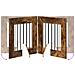 Cancello per cani con supporti 4 pcs Rovere Fumo 60 x 60 cm - Foto miniatura 8