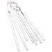 Luci Meteoriche 8 pz 30cm Bianco Caldo 192 LED Interni Esterni - Foto miniatura 3