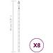 Luci Meteoriche 8 pz 30cm Bianco Caldo 192 LED Interni Esterni - Foto miniatura 5
