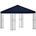 Gazebo 3 x 3 m Blu Poliestere e Acciaio 190 gsm - Foto miniatura 1
