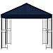 Gazebo 3 x 3 m Blu Poliestere e Acciaio 190 gsm - Foto miniatura 3