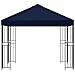 Gazebo 3 x 3 m Blu Poliestere e Acciaio 190 gsm - Foto miniatura 4