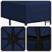 Gazebo 3 x 3 m Blu Poliestere e Acciaio 190 gsm - Foto miniatura 5