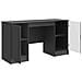 Scrivania Nero 142,5 x 50 x 75 cm Legno ingegnerizzato - Foto miniatura 3