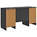 Scrivania Nero 142,5 x 50 x 75 cm Legno ingegnerizzato - Foto miniatura 6