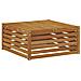 Set di divani da esterno con cuscino 7 pcs Naturale e Crema - Foto miniatura 4