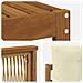 Set di divani da esterno con cuscino 7 pcs Naturale e Crema - Foto miniatura 5