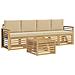 Set divani Legno di Acacia Massello - Foto miniatura 1