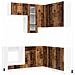Unità Cucina KALMAR 8 pcs Legno antico Legno ingegnerizzato - Foto miniatura 1