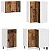 Unità Cucina KALMAR 8 pcs Legno antico Legno ingegnerizzato - Foto miniatura 4