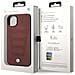 Custodia Bmw Bmhcp14s22rpsr Per Iphone 14 6.1 Bordeaux /porpora Con Motivo In Pelle. - Foto miniatura 1
