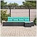 Set di divani 4 pz polyrattan - Foto miniatura 5
