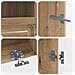 Mobile TV LED a 5 pezzi Rovere Artigianale Legno ingegnerizzato - Foto miniatura 2