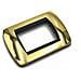 1 Placca Muro 3 Posti Moduli Oro Lucido Compatibile Tipo Bticino Living - Foto miniatura 1