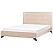 Letto In Tessuto Beige 160 X 200 Cm Ambassador - Foto miniatura 35