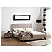 Letto In Tessuto Beige 160 X 200 Cm Ambassador - Foto miniatura 8