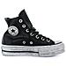 Sneaker Converse All Star Platform Pelle Nera Donna 36 - Foto miniatura 1