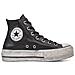 Sneaker Converse All Star Platform Pelle Nera Donna 36 - Foto miniatura 4