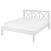 Letto Doppio In Legno Bianco 140x200cm Tannay - Foto miniatura 17