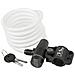 M Wave S 10.18 - Lucchetto A Spirale, Bianco, One Size - Foto miniatura 1