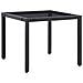 Set Da Pranzo Da Giardino 5 Pz In Polyrattan Nero - Foto miniatura 3