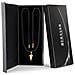 Collana da Uomo in Pelle Premium, ""Arrow"", 50cm, Oro - Foto miniatura 7