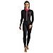 Skin Lady Monopiece Wetsuit Black / pink 1mm M - Foto miniatura 1