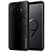 Custodia Compatibile Con Samsung Galaxy S9 Plus - Ottica A Strisce In Opale Nero - Coperchio Protettivo In Vetro Temperato E Silicone Tpu - Foto miniatura 1