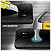 Custodia Compatibile Con Samsung Galaxy S9 Plus - Ottica A Strisce In Opale Nero - Coperchio Protettivo In Vetro Temperato E Silicone Tpu - Foto miniatura 3
