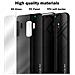 Custodia Compatibile Con Samsung Galaxy S9 Plus - Ottica A Strisce In Opale Nero - Coperchio Protettivo In Vetro Temperato E Silicone Tpu - Foto miniatura 7