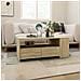 Tavolino Da Salotto Rovere Sonoma 102x55x42cm Legno Compensato - Foto miniatura 4