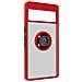 Cover Google Pixel 7 Pro Bimateria Anello Metallico Supporto Rossa - Foto miniatura 2