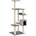 Albero Per Gatti Con Tiragraffi In Sisal Grigio Chiaro 142 Cm - Foto miniatura 1