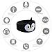 Fascia Per Cuffie Per Dormire Bluetooth Pinguino Nero - Foto miniatura 2