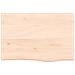 Ripiano a Parete 60x40x2 cm Legno Massello Rovere Non Trattato - Foto miniatura 2