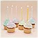 12 Candele Lunghe Color Pastello Intrecciate - 12 Cm - Foto miniatura 1