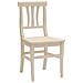 Set 2 Sedie Classiche Legno Beige Seduta Legno 46x44x90 - Foto miniatura 1