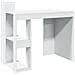 Scrivania Ufficio Bianca 103,5x56,5x94 Cm In Legno Multistrato - Foto miniatura 2
