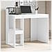 Scrivania Ufficio Bianca 103,5x56,5x94 Cm In Legno Multistrato - Foto miniatura 1