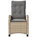 Set Da Bistrò 3 Pz Con Cuscini Beige Misto In Polyrattan - Foto miniatura 4
