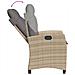 Set Da Bistrò 3 Pz Con Cuscini Beige Misto In Polyrattan - Foto miniatura 7