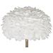 Lampada Da Terra Feathers Slim Bianca Cm Ø 43x170 - Foto miniatura 2
