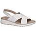 White Naplak Casual Open Sandals Sandali Pelle Scarpe Donna Bianco Eu 36, 9-28703-42-122 - Foto miniatura 1